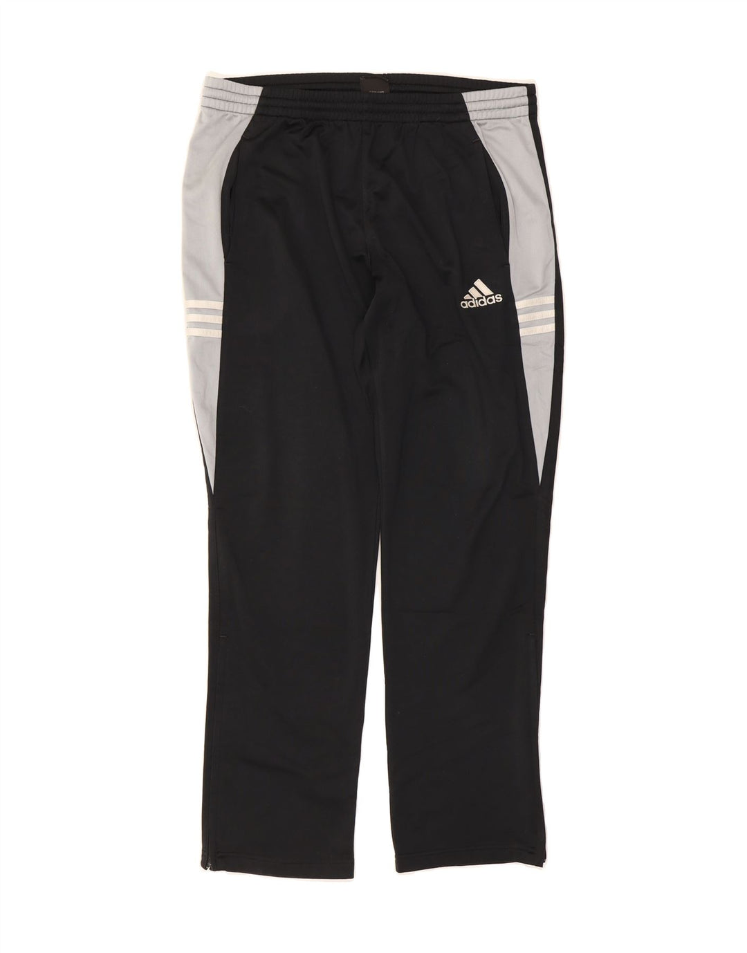 ADIDAS Mens Tracksuit Trousers UK 38/40 Medium Black Colourblock Polyester Vintage Adidas and Second-Hand Adidas from Messina Hembry 