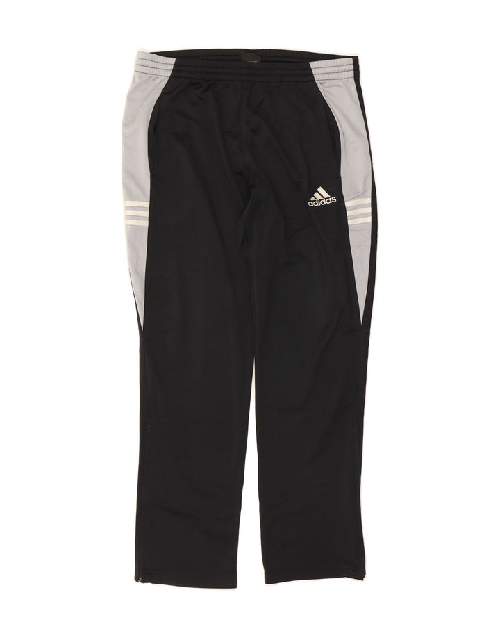 ADIDAS Mens Tracksuit Trousers UK 38/40 Medium Black Colourblock Polyester Vintage Adidas and Second-Hand Adidas from Messina Hembry 