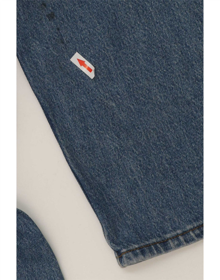 Lee Herren West Straight Jeans W34 L32 Blaue Baumwolle