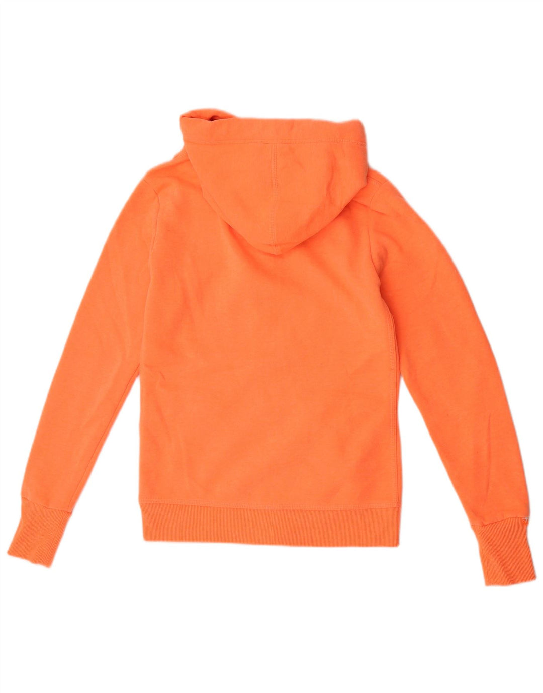 Superdry Damen Zip Hoodie Pullover UK 10 Small Orange Polyester