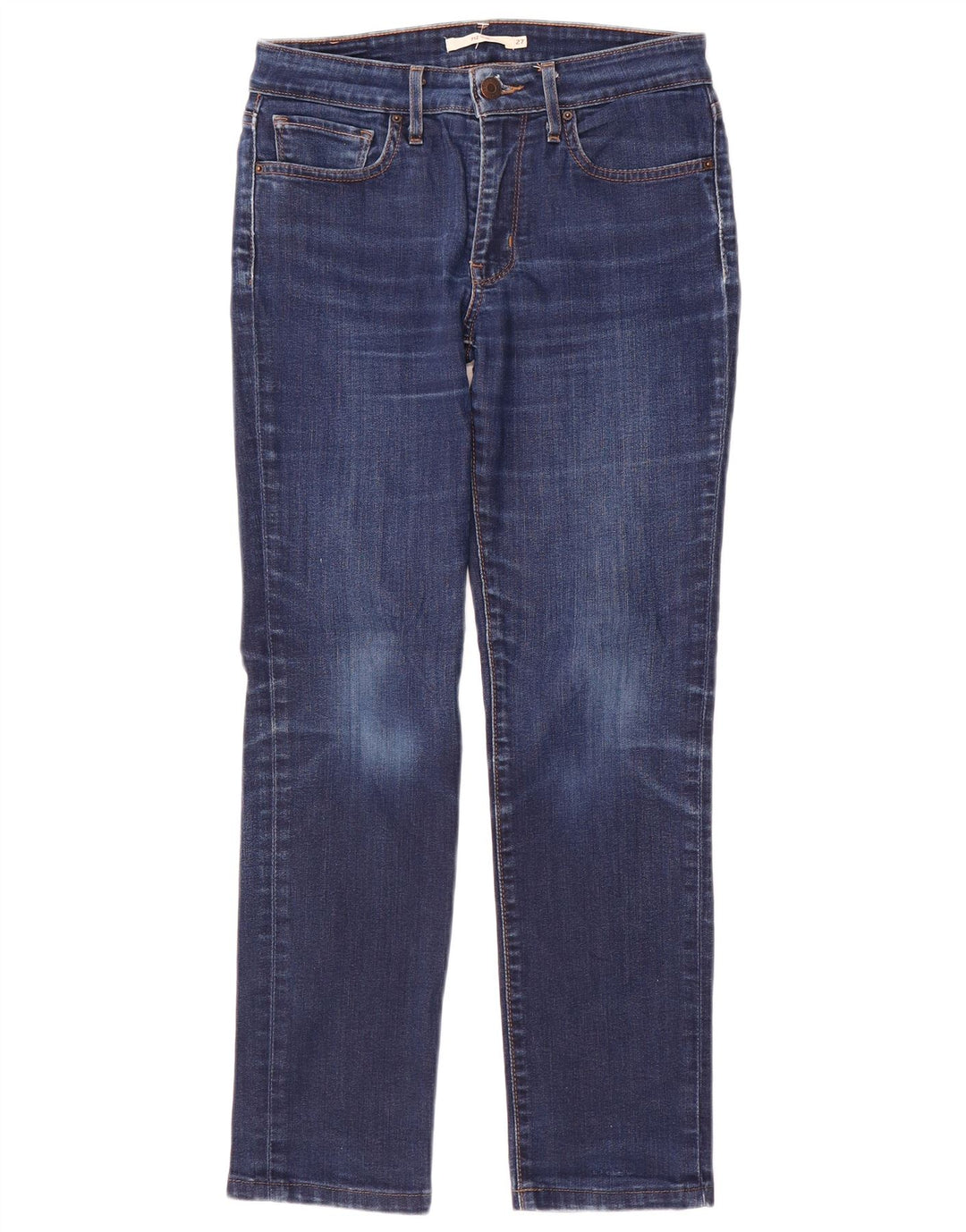 Levi's Damen 712 Slim Jeans W27 L27 Blaue Baumwolle