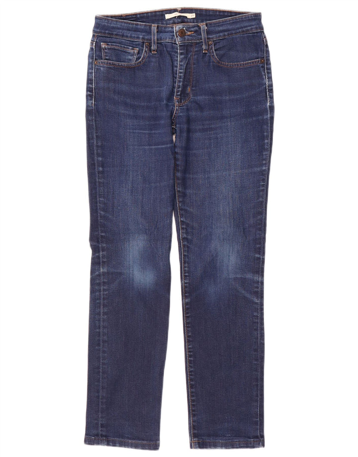 Levi's Damen 712 Slim Jeans W27 L27 Blaue Baumwolle