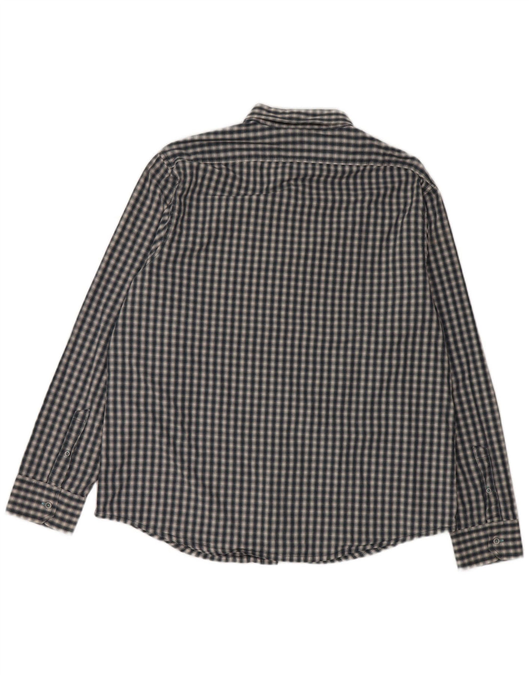 Penguin Herren-Heritage-kariertes Slim-Fit-Hemd 2XL aus blau karierter Baumwolle