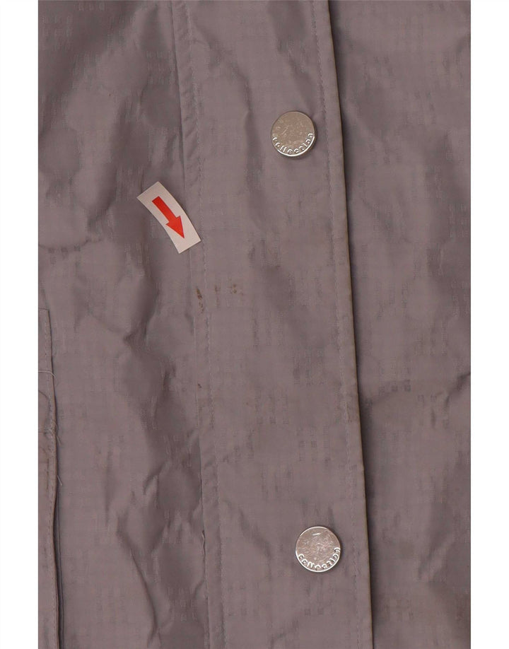 Marks & Spencer Damen-Regenjacke mit Kapuze, UK 16, Größe L, grau, Polyester