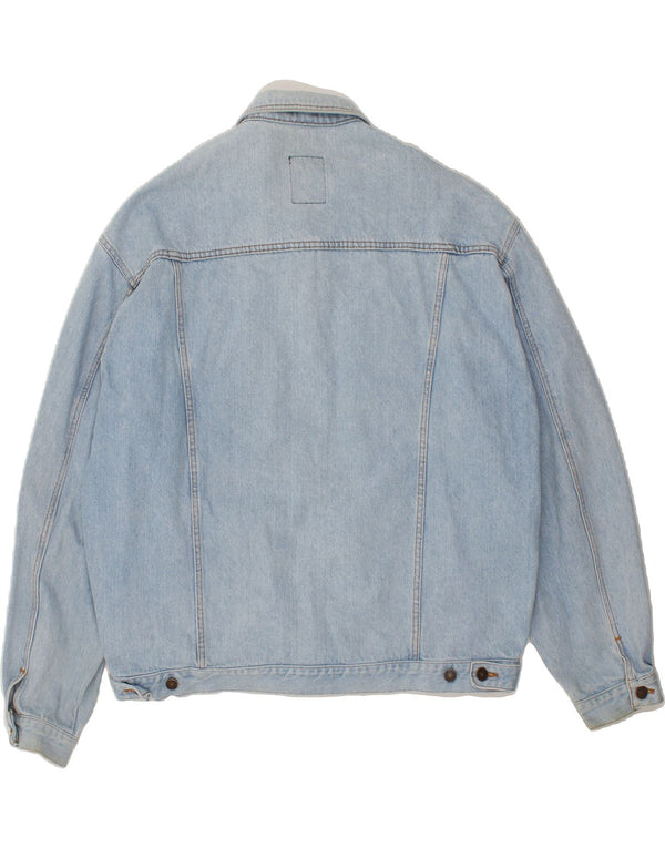 CASUCCI Herren Jeansjacke UK 44 2XL Blaue Baumwolle