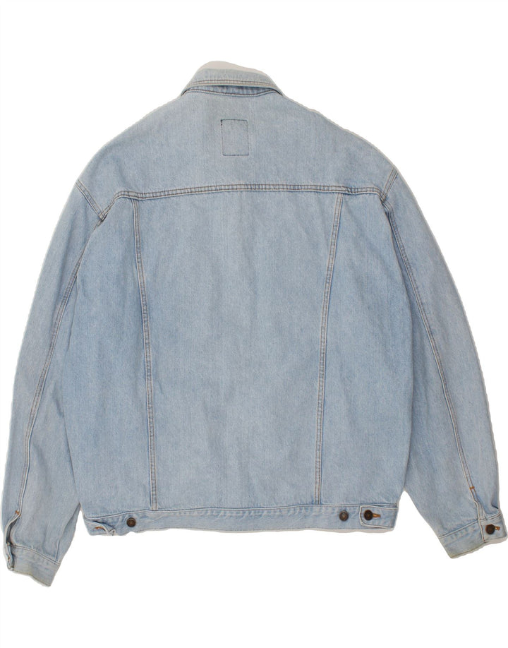 CASUCCI Herren Jeansjacke UK 44 2XL Blaue Baumwolle