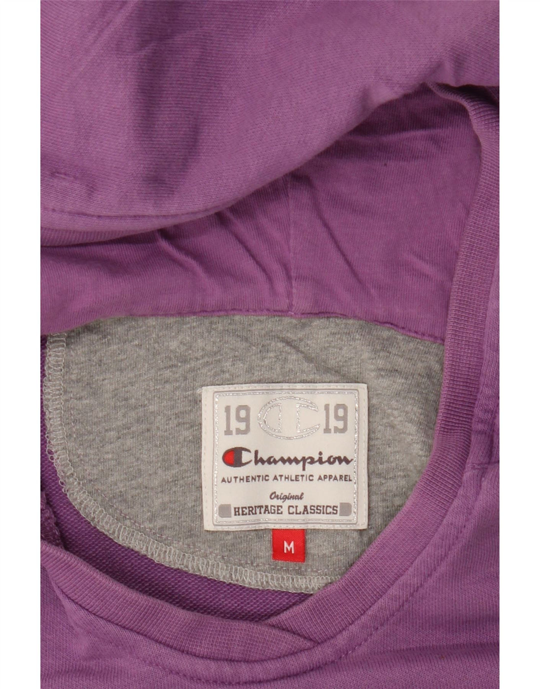 CHAMPION Damen Heritage Classics Kapuzenpullover UK 14 Medium Lila