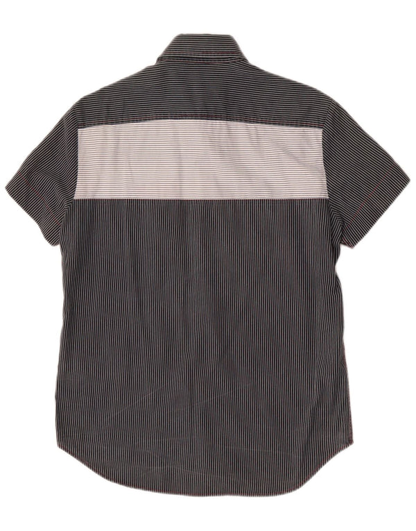 Replay Herren-Kurzarmshirt mit Grafik, Mittelschwarz, gestreift, Baumwolle