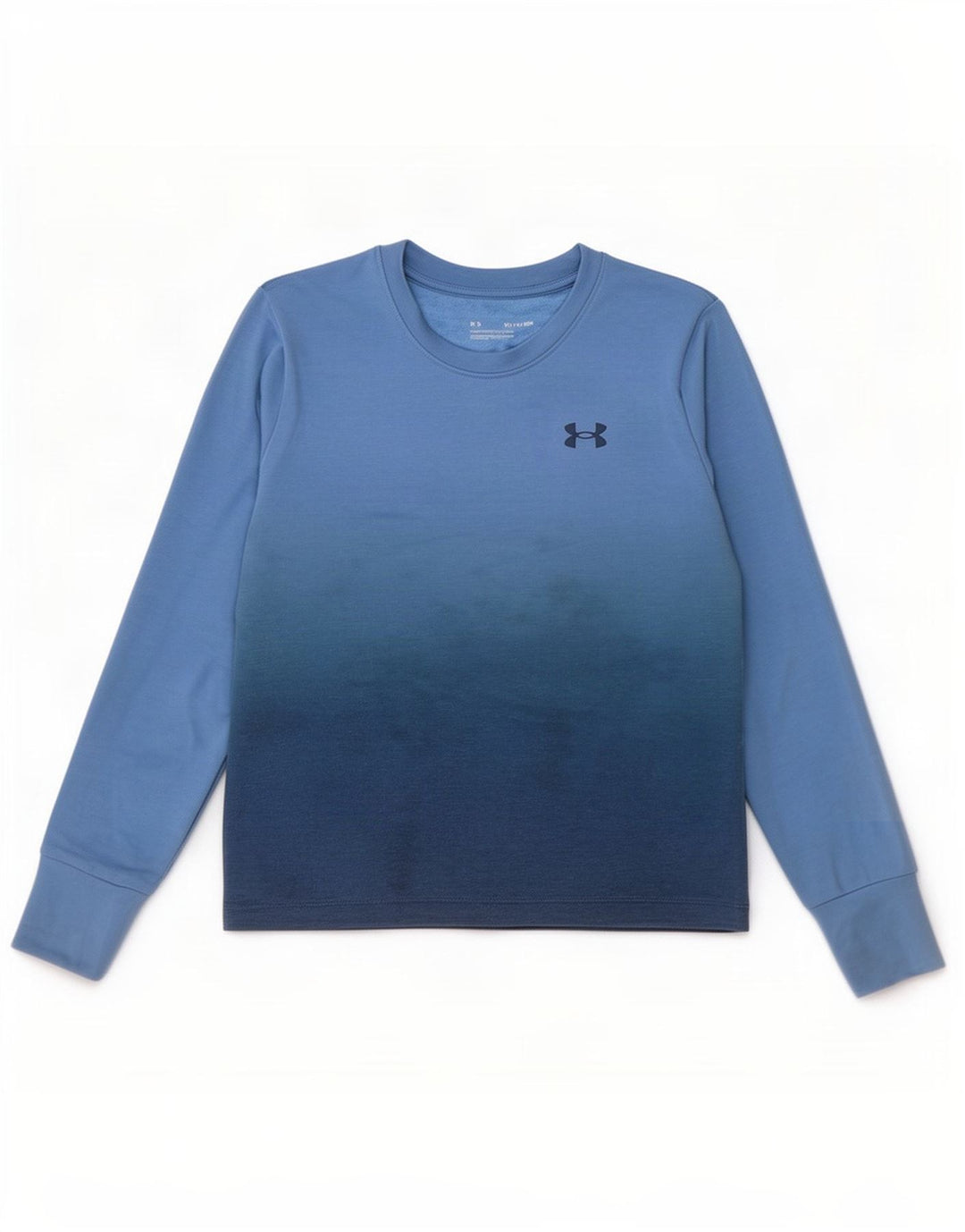 Under Armour Herren-Oberteil, langärmelig, XS, blaues Batik-Polyester