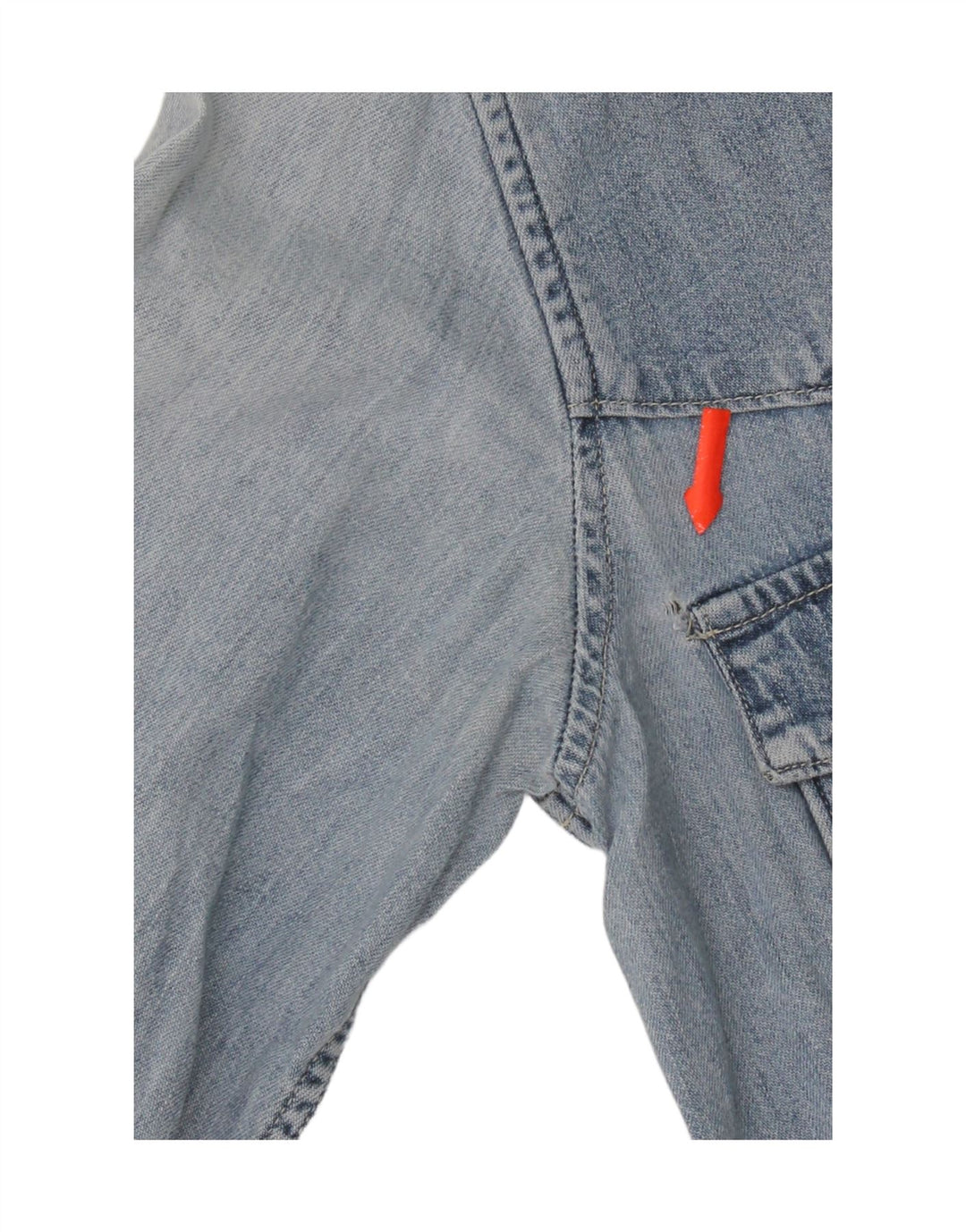 Rifle Womens Regular Fit Jeanshemd UK 12 Mittelblaue Baumwolle