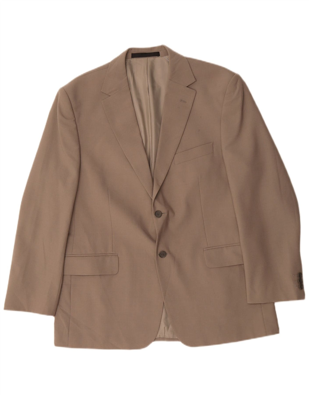 Marks & Spencer Herren-Blazer mit 2 Knöpfen, UK 42, XL, Beige, Polyester