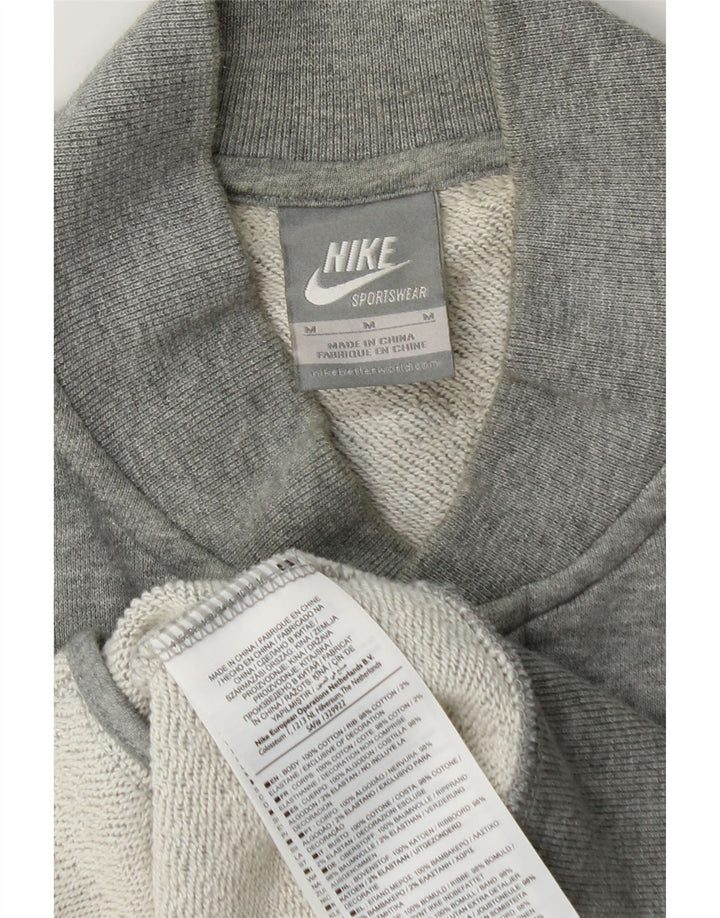 Nike Herren-Trainingsanzugoberjacke aus mittelgrauer Baumwolle