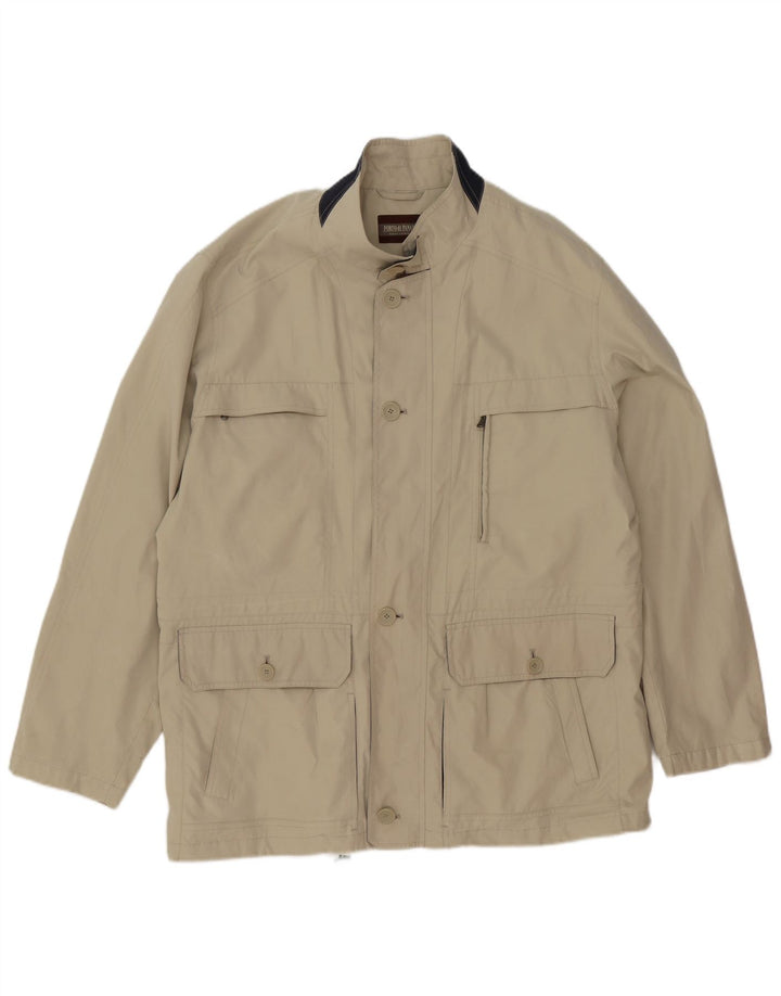Porto Di Panama Herren-Utility-Jacke IT 52 XL Graues Polyester