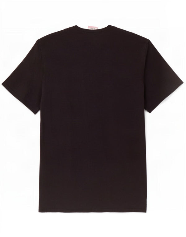 Fila Herren T-Shirt Top 2XL Schwarz Baumwolle