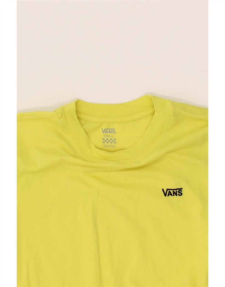 VANS Womens T-Shirt Top UK 10 Small Yellow Cotton Vintage Vans and Second-Hand Vans from Messina Hembry 