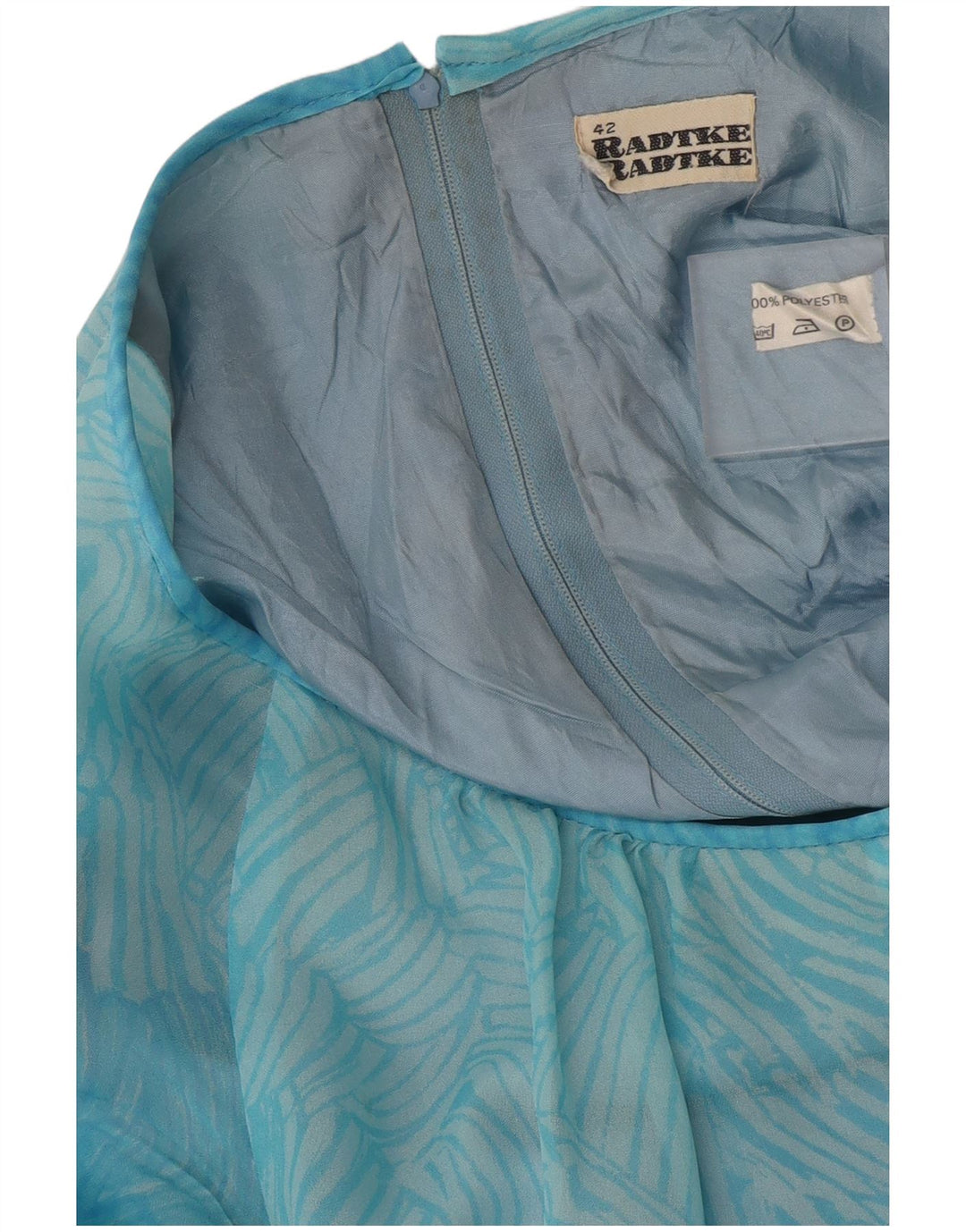 Radtke Damen-Kleid in A-Linie mit abstraktem Muster, EU 42, Größe L, mehrfarbig