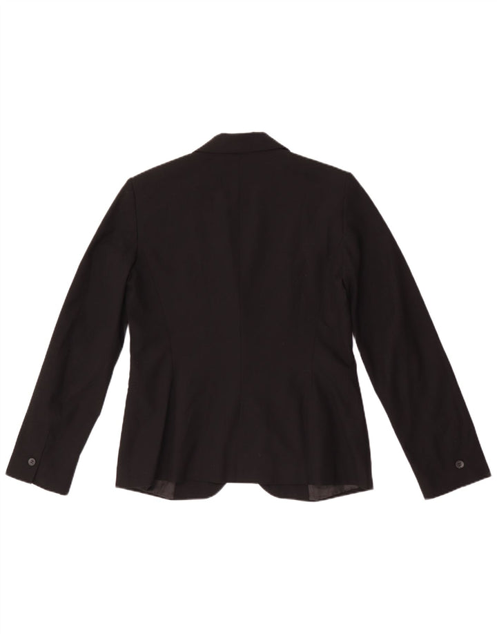 Zara Damen 1-Knopf-Blazerjacke EU 38 Small Schwarz