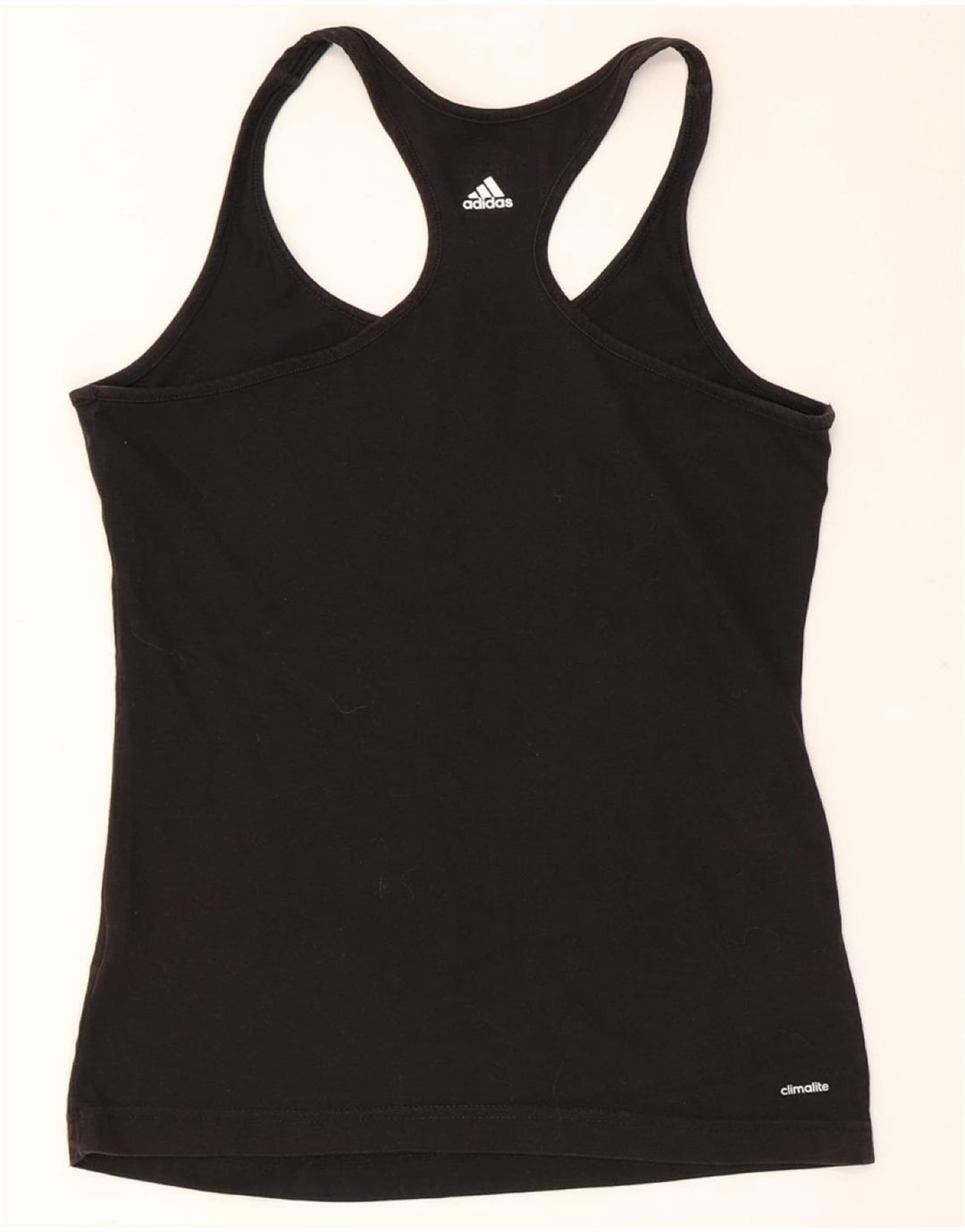 ADIDAS Damen Climalite Graphic Vest Top UK 8/10 Small Schwarz