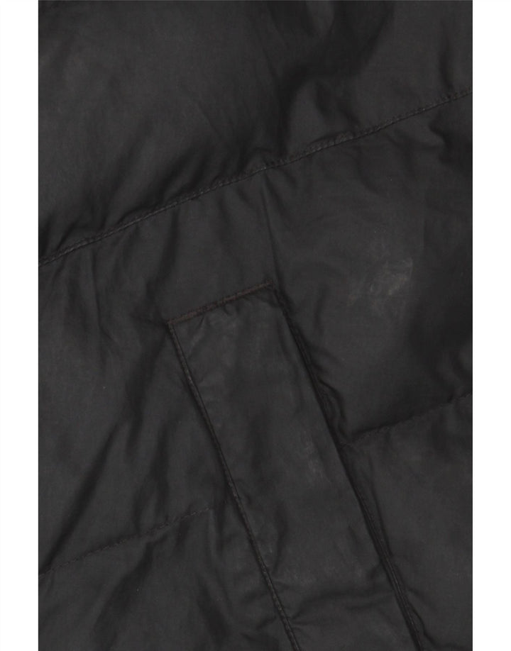 Nike Jungen-Kapuzenjacke, gepolstert, 10–11 Jahre, mittelgroßes schwarzes Polyester