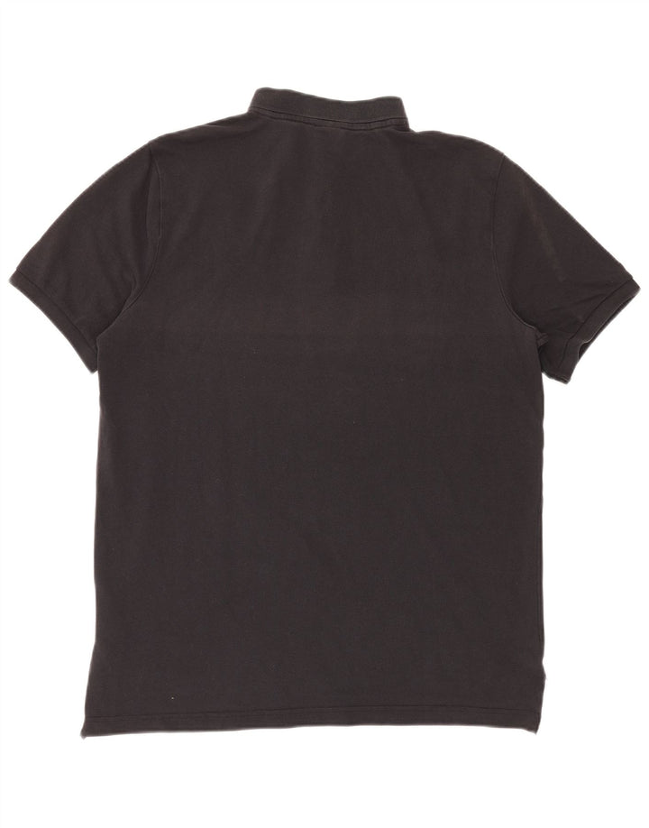 Nike Herren-Poloshirt, groß, aus schwarzer Baumwolle