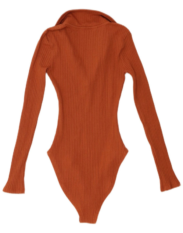 MISS SELFRIDGE Damen-Body, UK 8, Größe S, braune Baumwolle