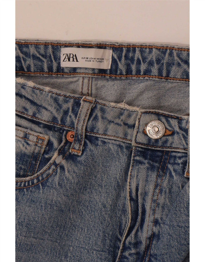 Zara Damen Slim Jeans EU 36 XS W26 L27 Blau