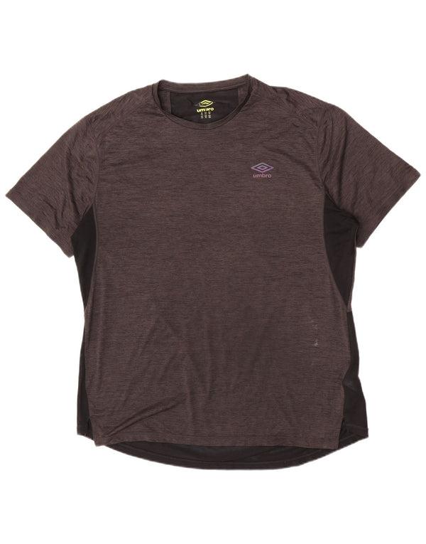 Umbro Herren T-Shirt Top 2XL Grau Colourblock Polyester