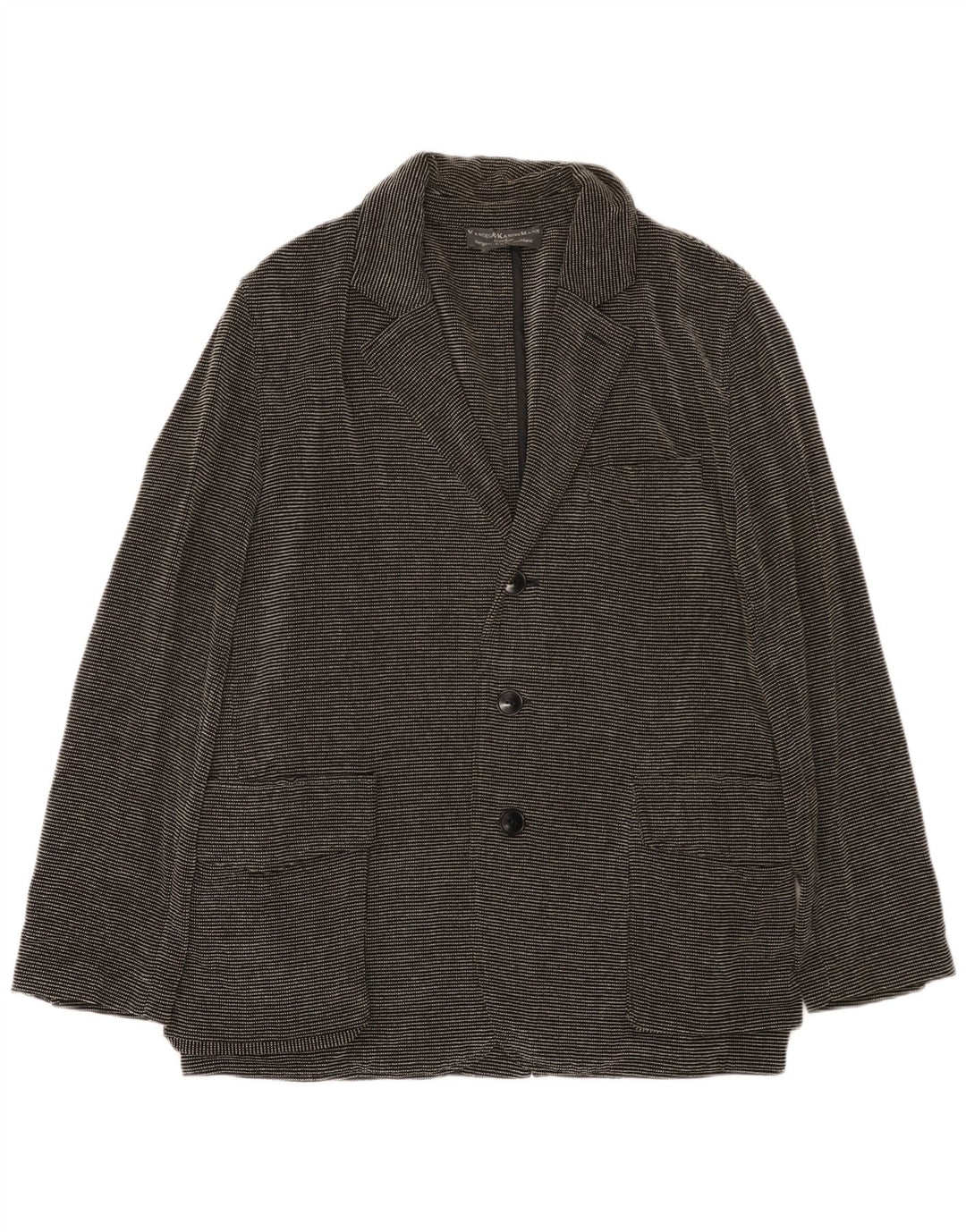 Kandis & Kandis Mann Herren Blazer Jacke UK 38 Medium Schwarz Nadelstreifen