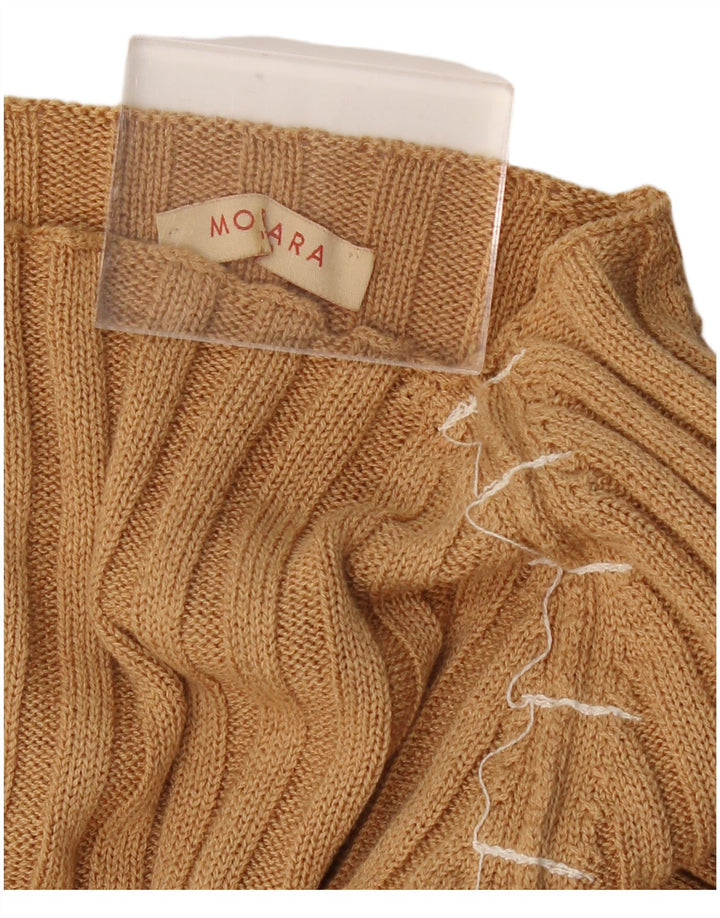 Morara Damen-Pullover mit U-Boot-Ausschnitt, Gr. 10, Größe S, Beige