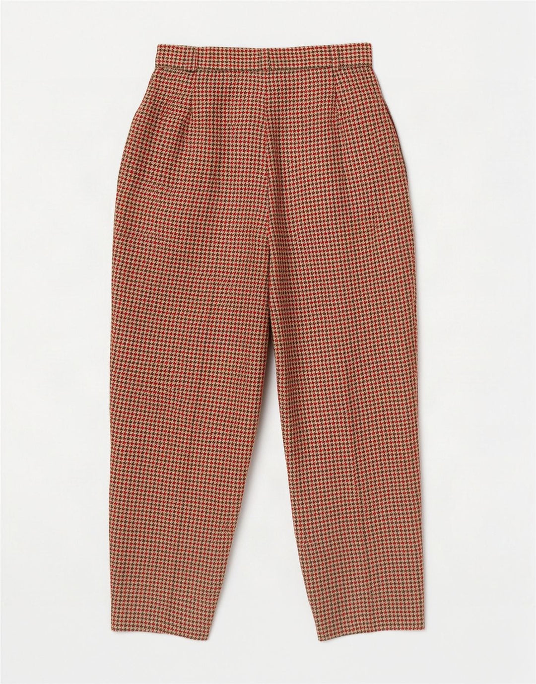 Richard Meyer Damen-Hose mit hoher Taille, kurz geschnitten, EU 38, Mittel W28 L26, Rot