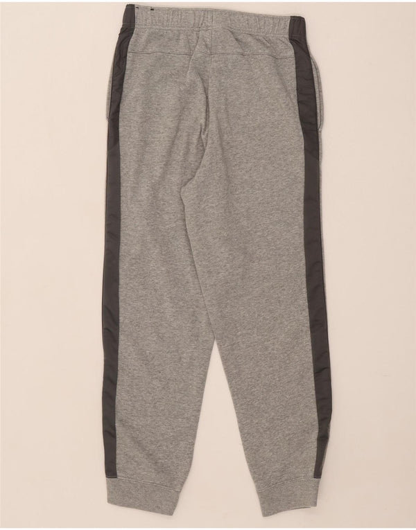 Nike Jungen-Trainingshose, Jogginghose, 13–14 Jahre, XL, graue Farbblock-Baumwolle