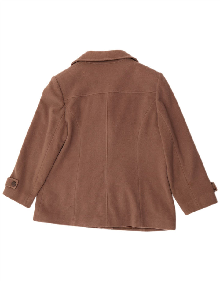 Eastex Damen Pea Coat UK 18 XL Braune Wolle