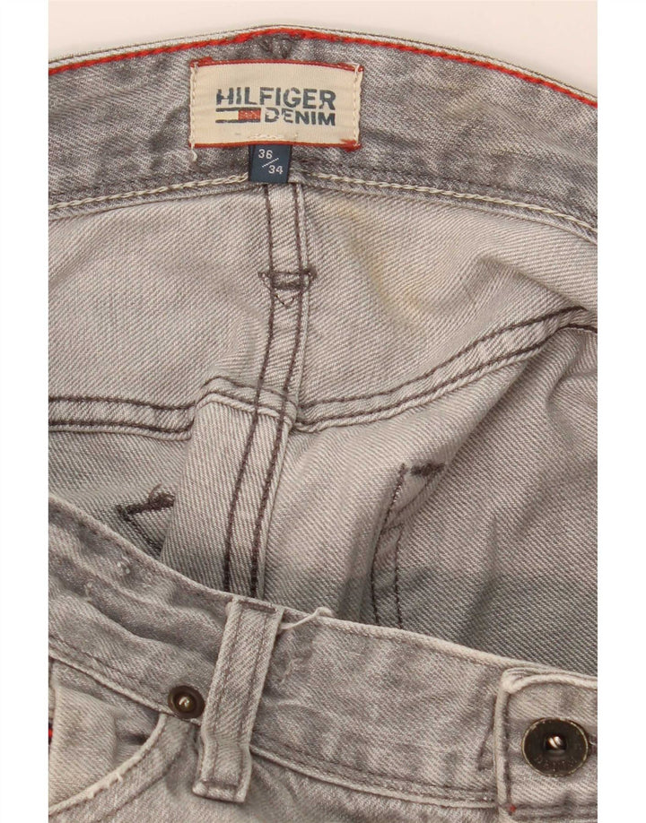 Tommy Hilfiger Herren Slim Jeans W36 L34 Grau
