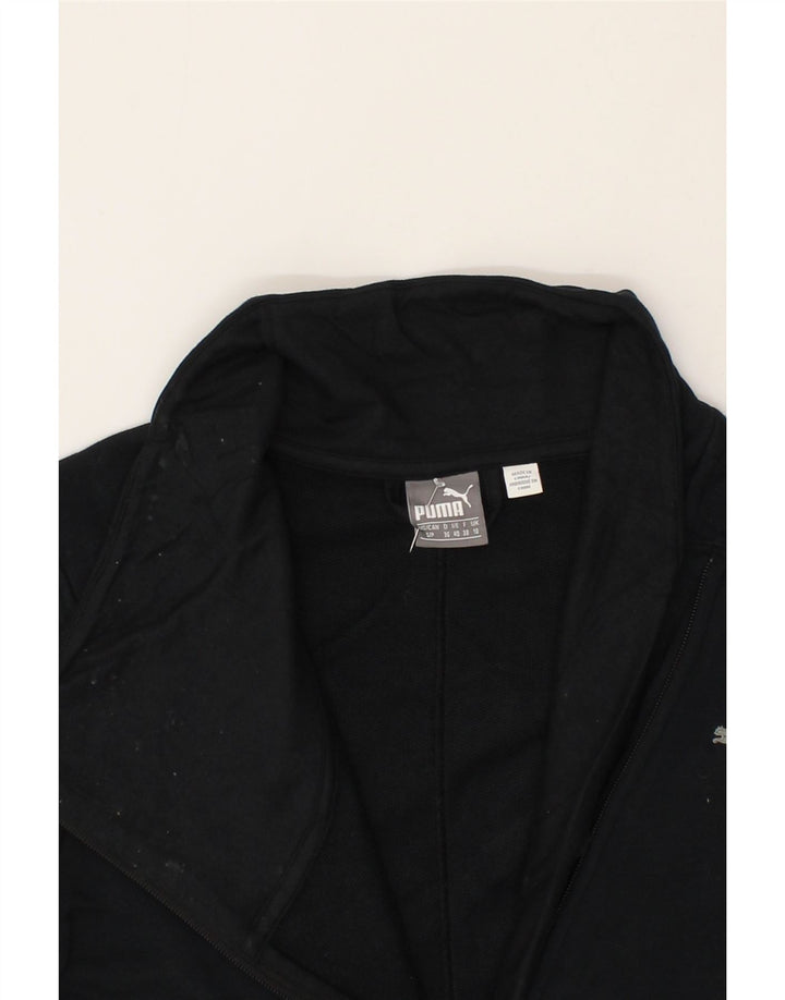 PUMA Damen Trainingsanzug Top Jacke UK 10 Small Schwarz