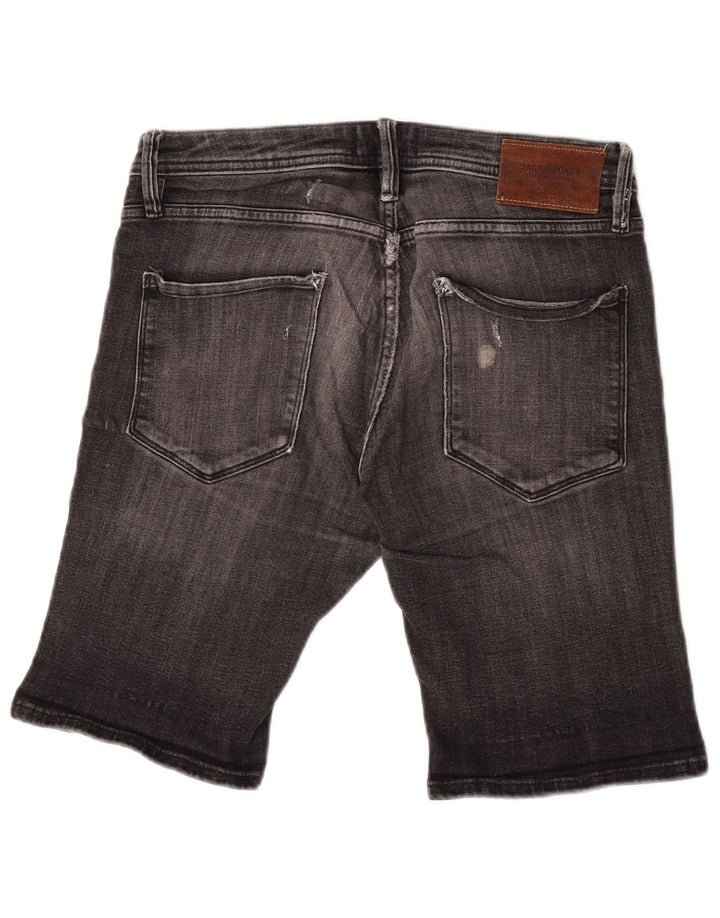 Jack & Jones Herren-Jeansshorts im Used-Look, Größe S, Größe 30, Grau, Baumwolle