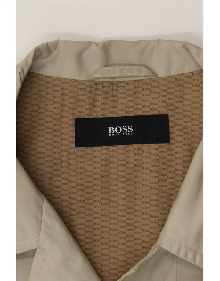 Hugo Boss Herren Trenchcoat EU 52 XL Beige Polyamid