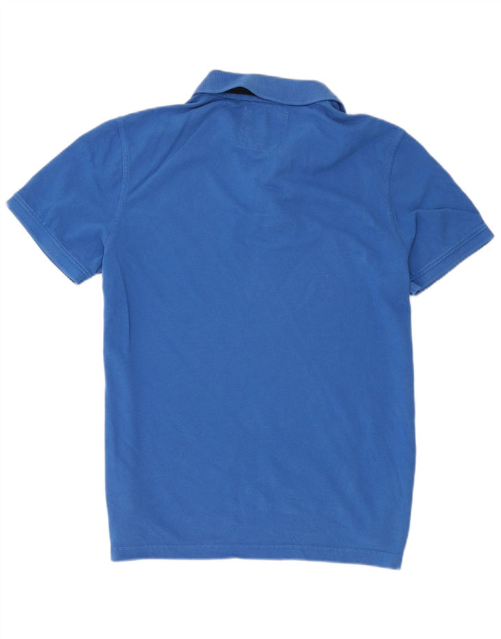 Crew Clothing Herren-Poloshirt, groß, blaue Baumwolle