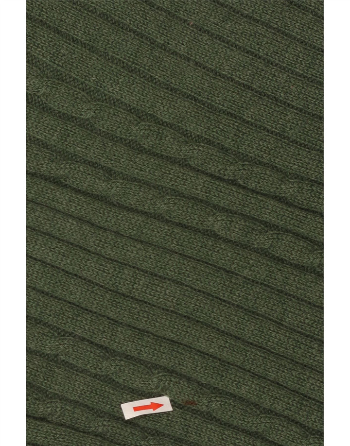 Valdoglio Herren-Pullover mit V-Ausschnitt, kleine grüne Wolle