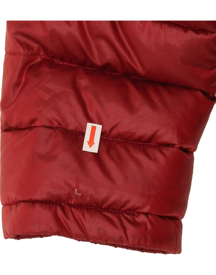 CALVIN KLEIN Womens Hooded Padded Jacket UK 18 XL Red Polyester Vintage Calvin Klein and Second-Hand Calvin Klein from Messina Hembry 