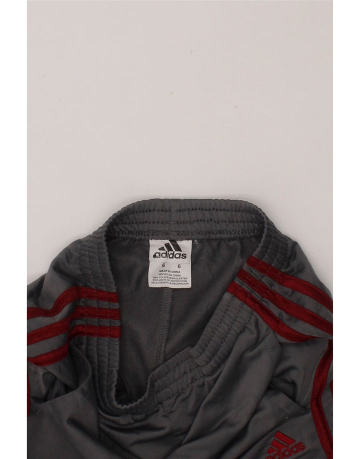 ADIDAS Boys Tracksuit Trousers Joggers 5-6 Years  Grey Polyester Vintage Adidas and Second-Hand Adidas from Messina Hembry 
