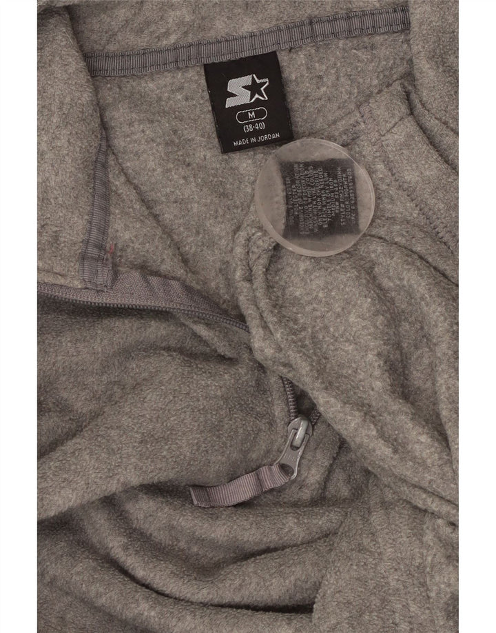 Starter Herren-Fleecepullover mit grafischem Reißverschluss und Halsausschnitt, UK 38/40, mittelgraues Polyester