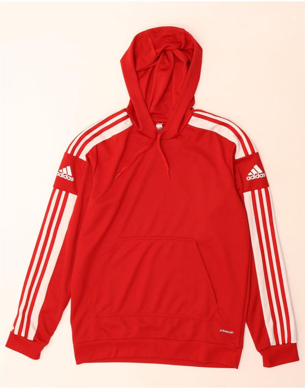 Adidas Herren Aeroready Hoodie Pullover Mittelrotes Polyester