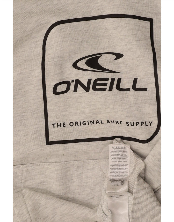O'NEILL Herren-Kapuzenpullover mit Grafik, Größe S, Grau, Baumwolle