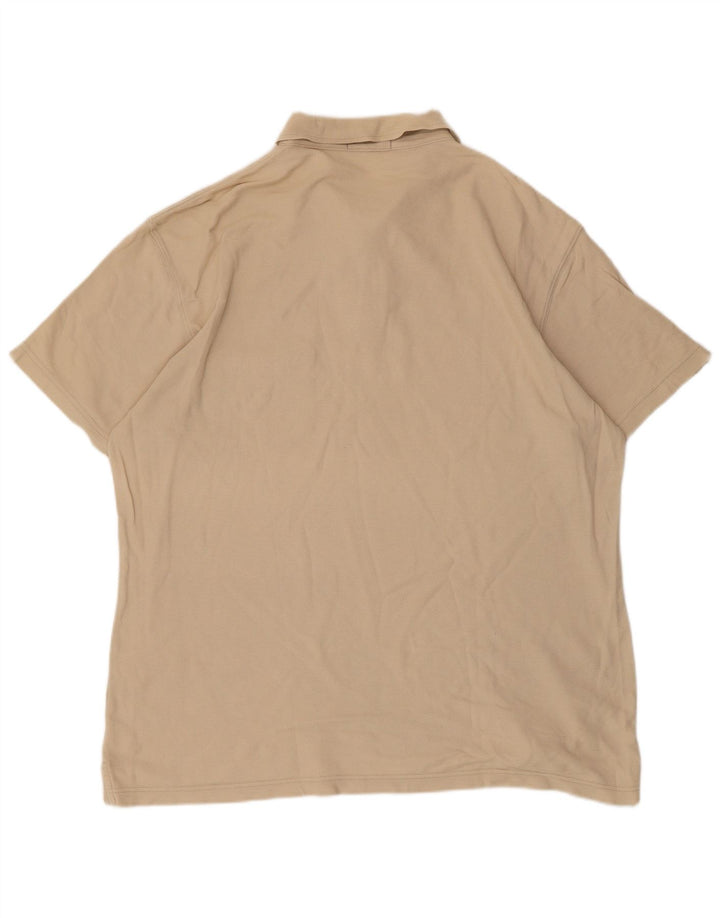 FILA Herren Poloshirt XL Beige Baumwolle