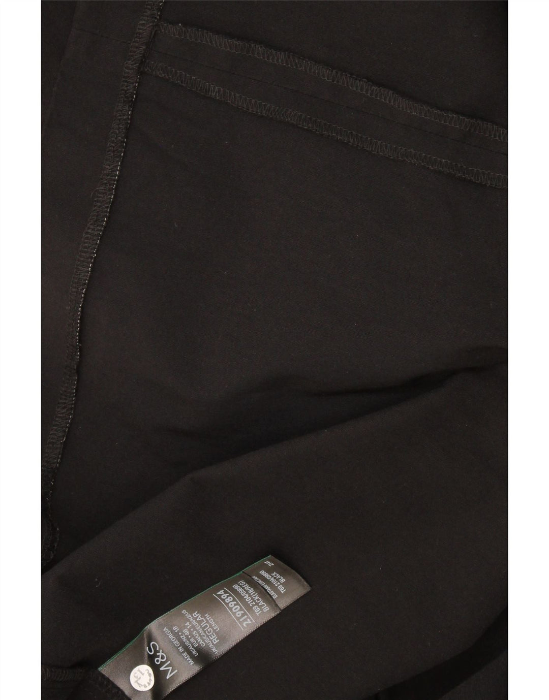 Marks & Spencer Damen Trägerloses Kleid UK 18 XL Schwarz Viskose