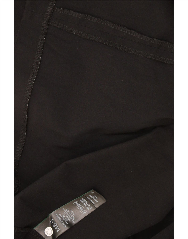 Marks & Spencer Damen Trägerloses Kleid UK 18 XL Schwarz Viskose