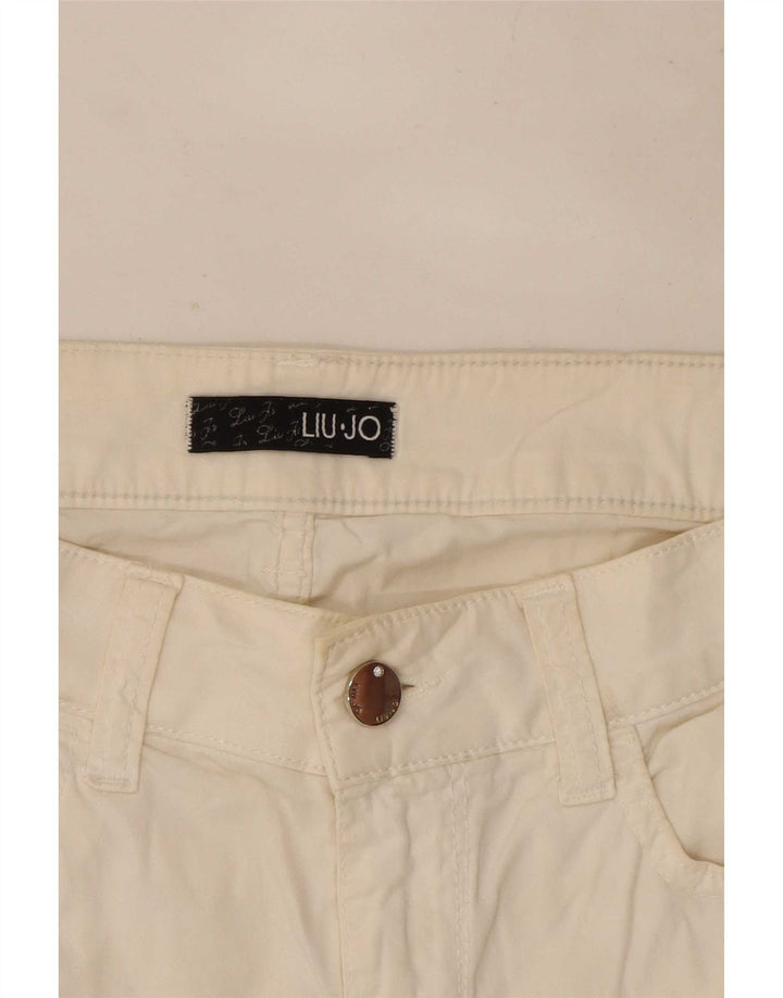 Liu Jo Damen Slim Freizeithose W30 L27 Weiß