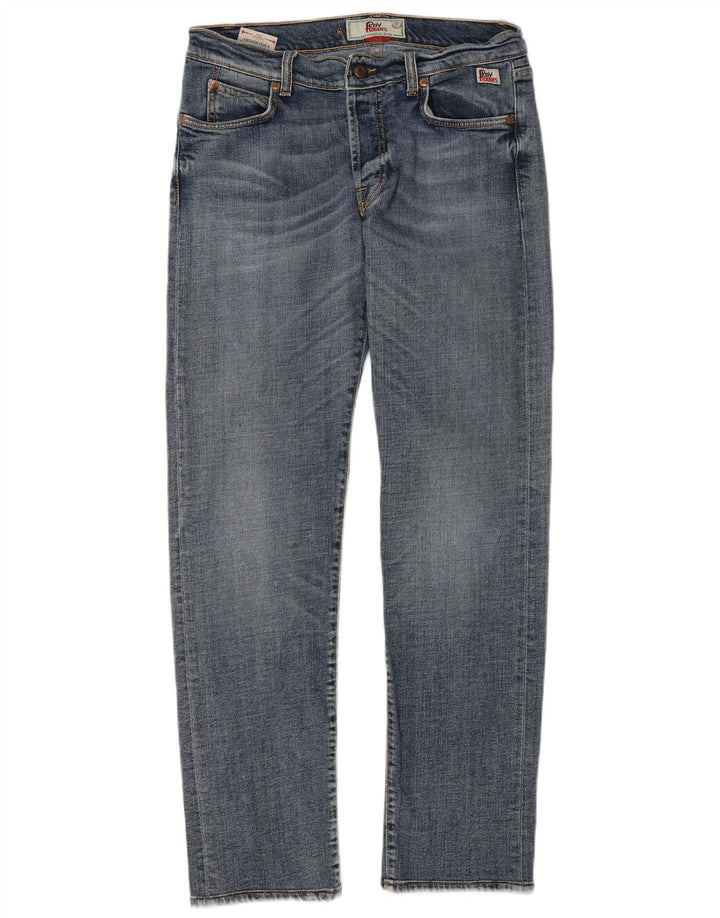 Roy Rogers Herren Straight Jeans W34 L32 Blaue Baumwolle