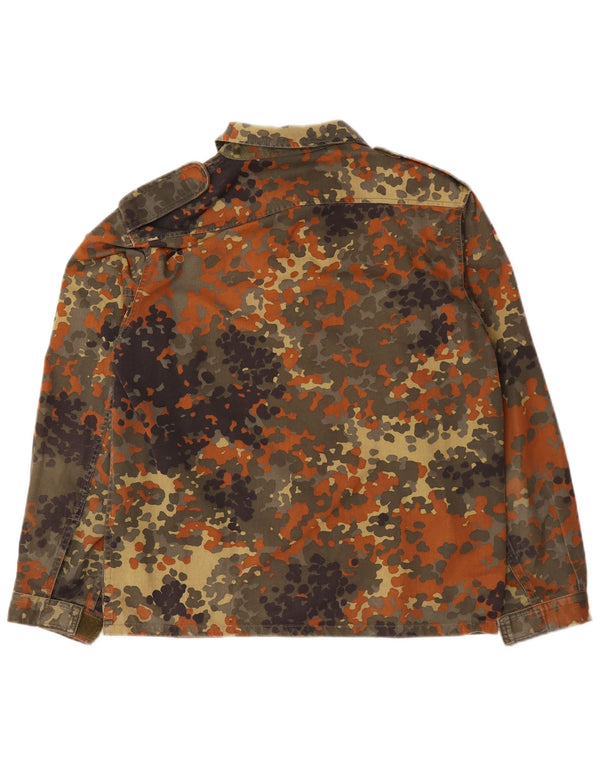 Vintage Herren Militärjacke UK 38 Medium Khaki Camouflage Baumwolle