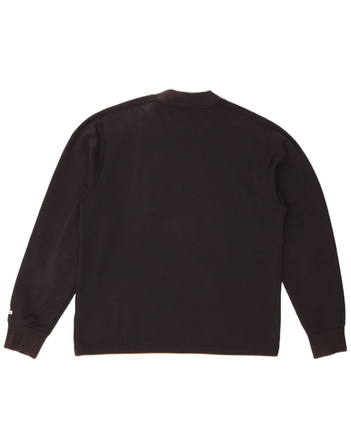 ADIDAS Herren Grafik-Sweatshirt-Pullover, groß, schwarze Baumwolle